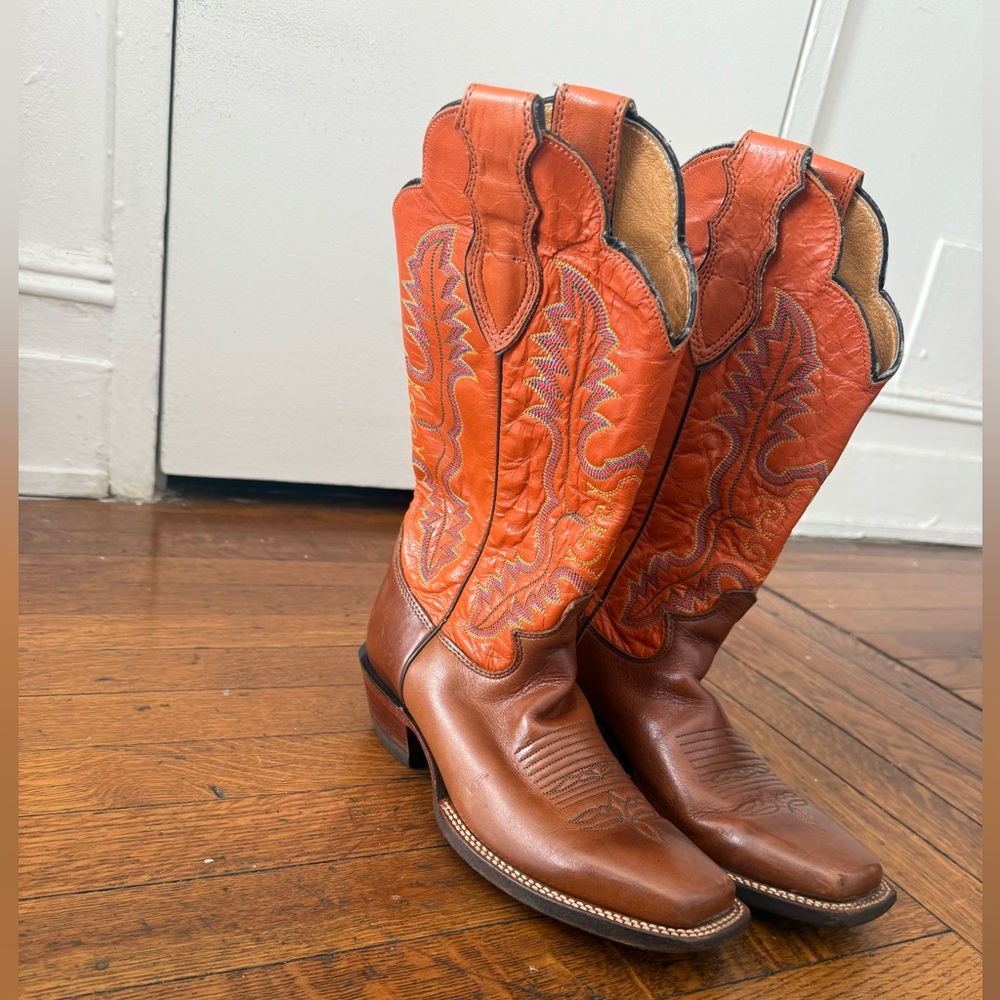 Gorgeous Vintage Justin Cowboy boots size 7 - Picture 4 of 9